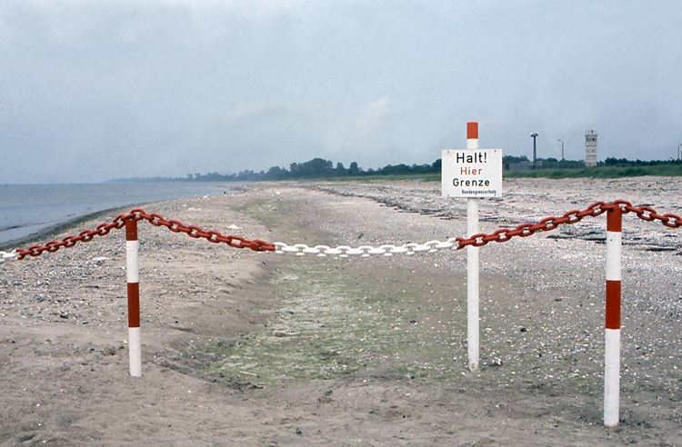 Priwall Ostsee Grenzverlauf DDR